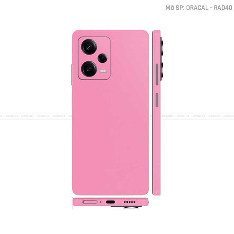Dán Skin Xiaomi Redmi Note 12 Series Màu Hồng Cánh Sen | RA040