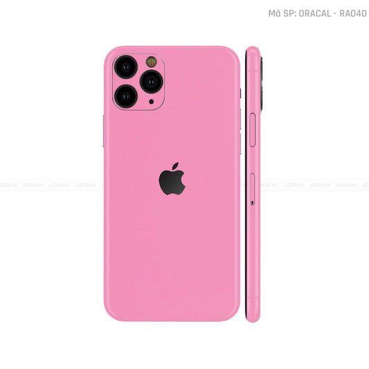 Dán Skin IPhone 11 Series Màu Hồng Vinyl