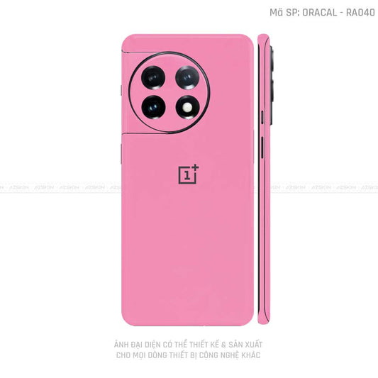 Dán Skin Oneplus Ace Series Màu Hồng Nhám | VN06