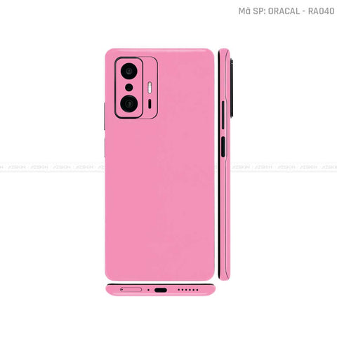 Dán Skin Xiaomi 11 Series Màu Hồng Cánh Sen | RA040
