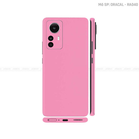Dán Skin Xiaomi 12 Series Màu Hồng Cánh Sen | RA040