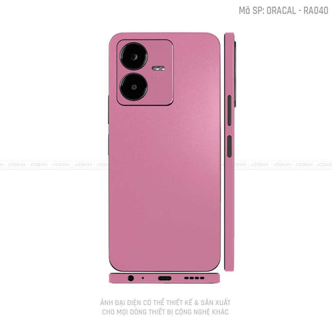 Dán Skin Vivo Y Series Màu Hồng Nhám | VN06