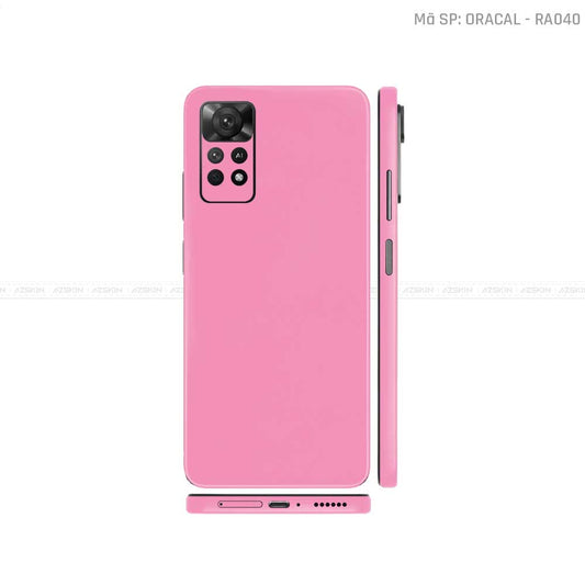 Dán Skin Xiaomi Redmi Note 11 Series Màu Hồng Cánh Sen | RA040