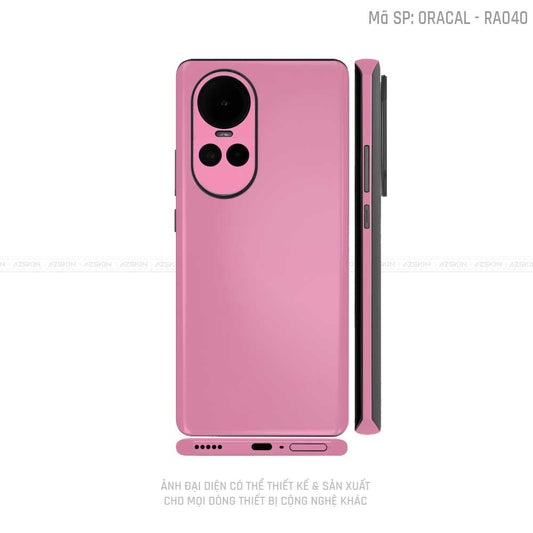 Dán Skin Điện Thoại OPPO Reno Series Màu Hồng Nhám | VN06
