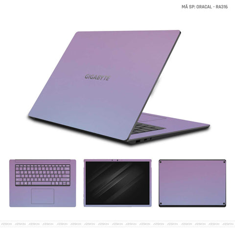 Dán Skin Laptop Gigabyte Màu Xanh Tím Chuyển Sắc | RA316