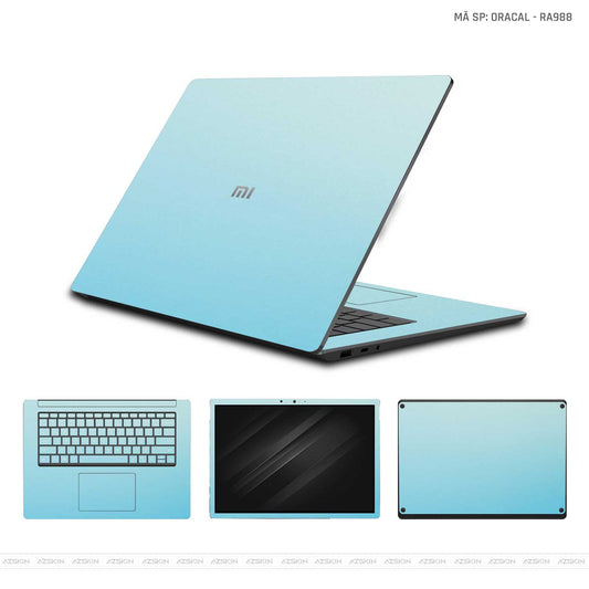 Dán Skin Laptop Xiaomi Màu Xanh Ngọc Chuyển Sắc | Oracal RA988