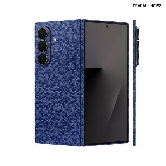 Dán Skin Galaxy Z Fold 7 Vân Tổ Ong Xanh | ORACAL - HC192