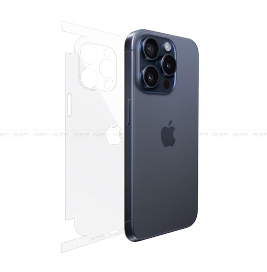 Dán viền PPF iPhone 15 Pro Max màu xanh 