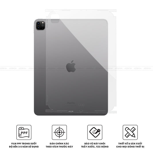 Miếng Dán Film PPF IPad Pro M2 Series | Full Lưng Viền
