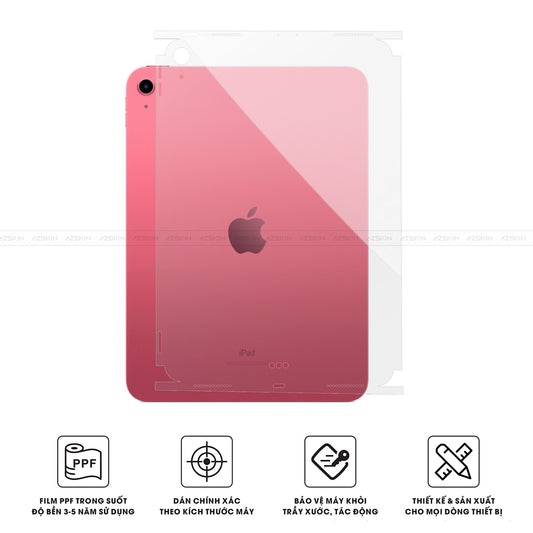 Miếng Dán Film PPF IPad Gen Series | Full Lưng Viền