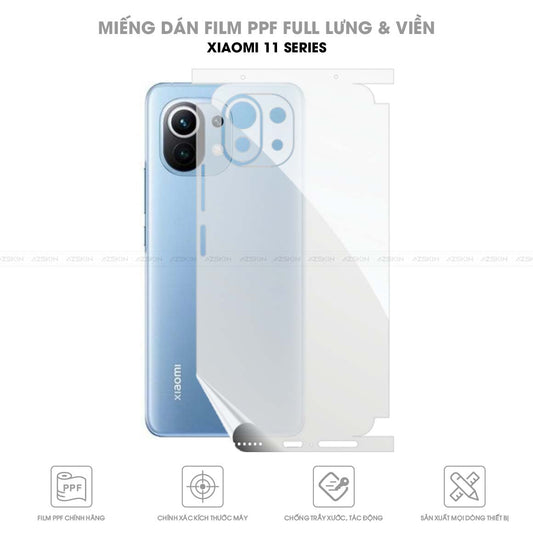 Miếng Dán PPF Xiaomi 11 (Pro/Lite) | 11T | 11T Pro Full Lưng Viền