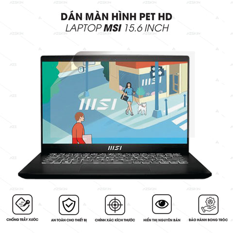 Miếng Dán Màn Hình Laptop MSI 15.6 Inch