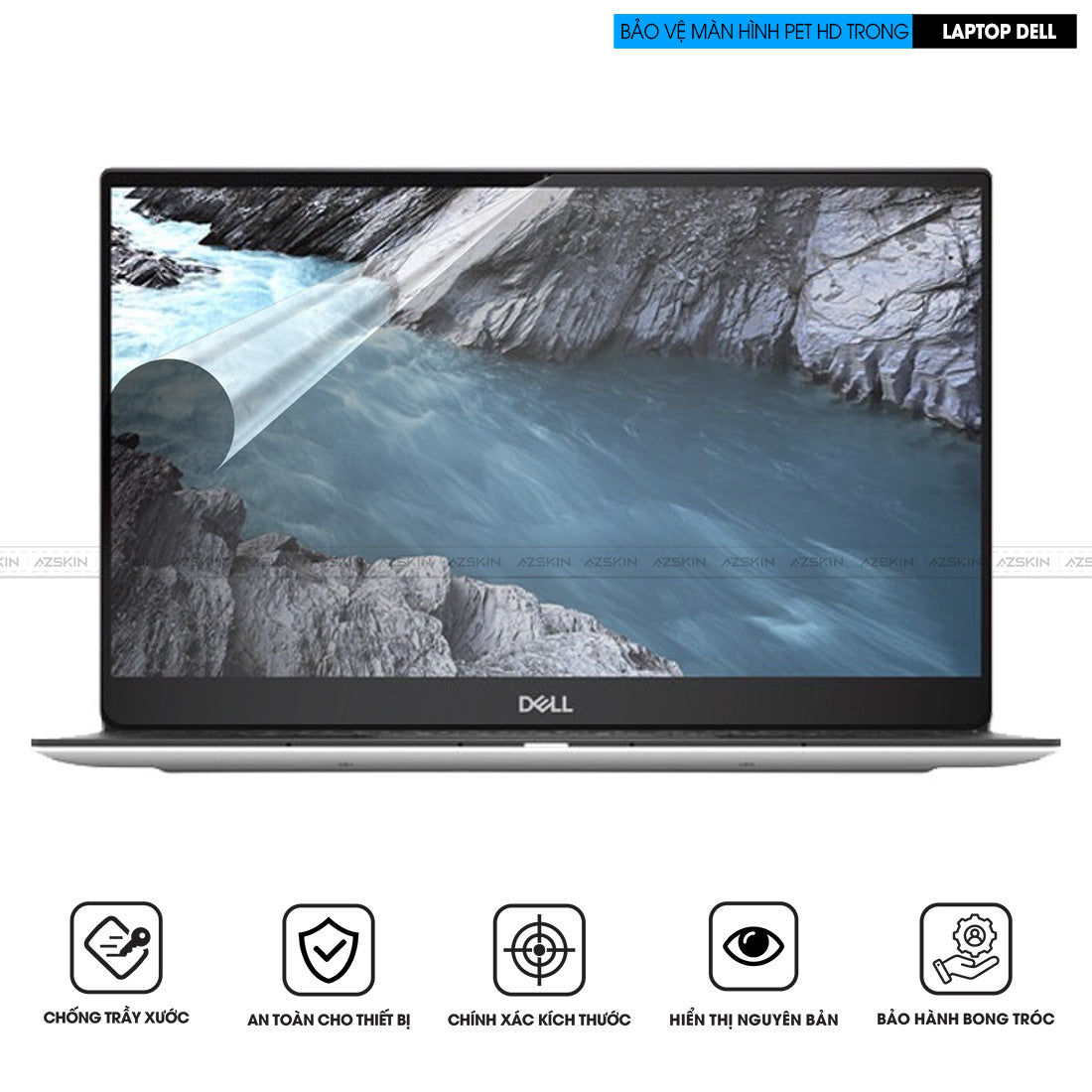 Miếng Dán Màn Hình Laptop Dell Chống Xước, Chống Loá – Azskin.Vn