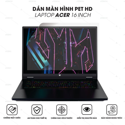 Miếng Dán Màn Hình Laptop Acer 16 Inch