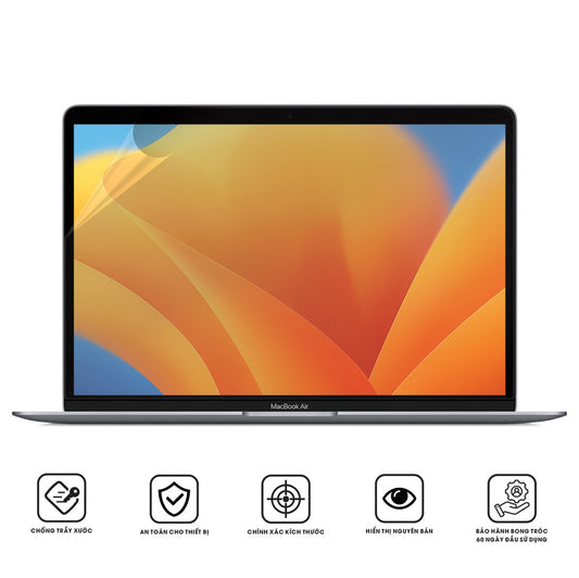 Miếng dán màn hình Macbook Air M1 13.3 inch chống xước PET HD