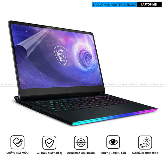 Miếng dán màn hình laptop MSI PETHD chống xước