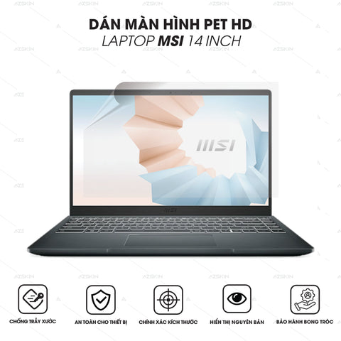 Miếng Dán Màn Hình Laptop MSI 14 Inch