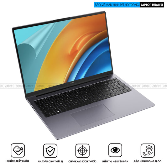 Miếng dán màn hình laptop Huawei chống xước PET HD