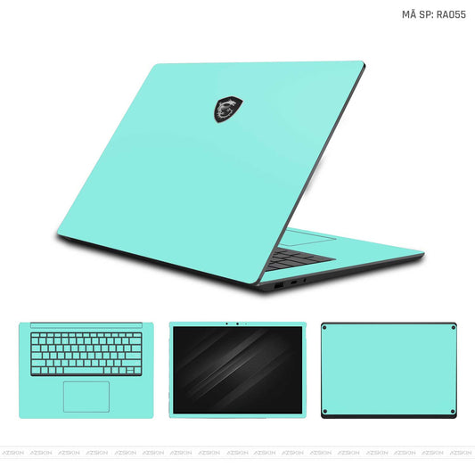 Dán Skin Laptop MSI Đổi Màu Xanh Ngọc | RA055