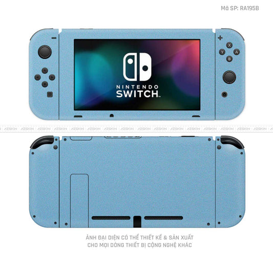 Dán Skin Máy Chơi Game Nintendo Switch Màu Xanh Serria | RA195B