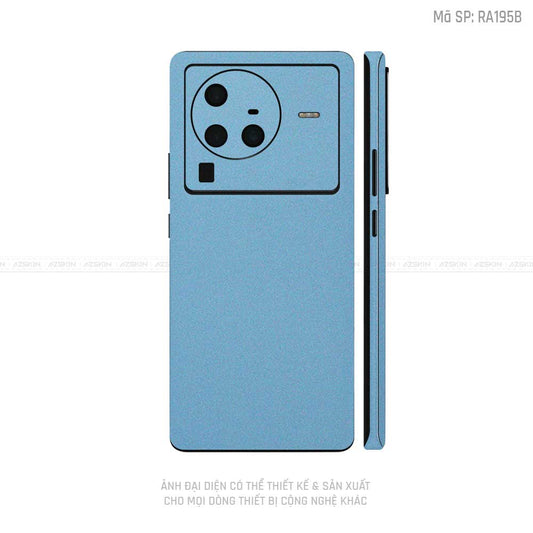 Dán Skin Vivo X Series Màu Xanh Serria Blue | RA195B