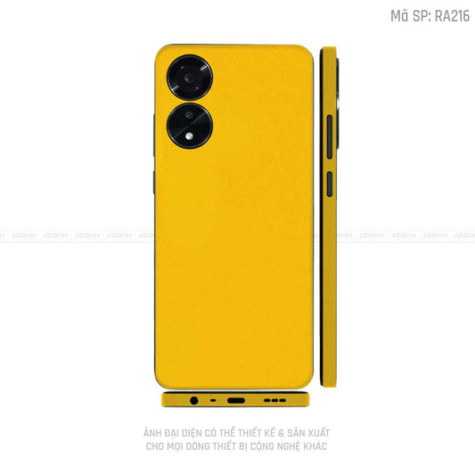 Miếng Dán Skin Điện Thoại OPPO A Series Màu Vàng | RA216