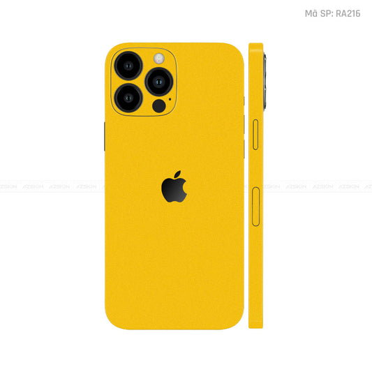 Dán Skin IPhone 12 Series Màu Vàng Vinyl