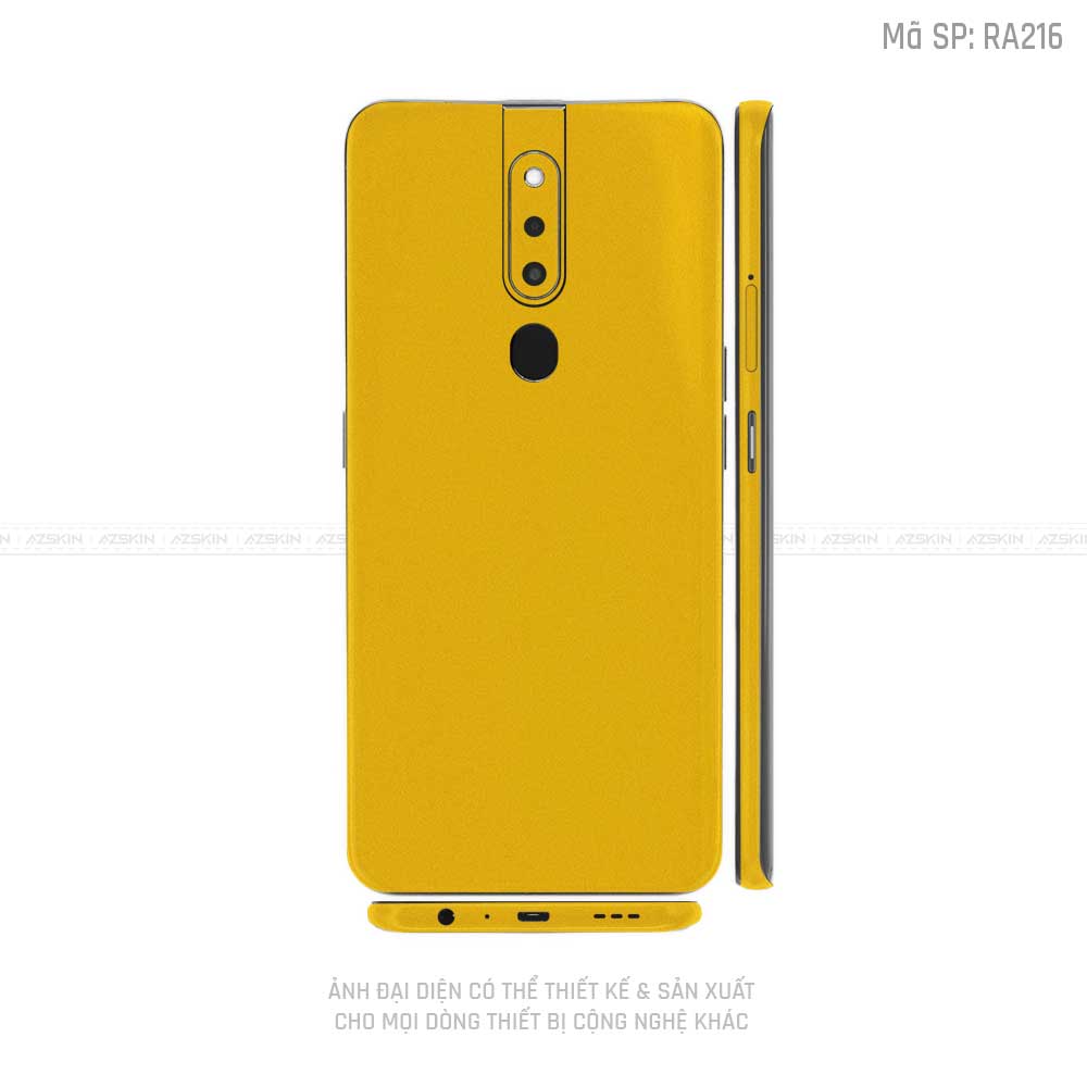 Miếng Dán Skin Điện Thoại OPPO F Series Màu Vàng Nhám | VN05