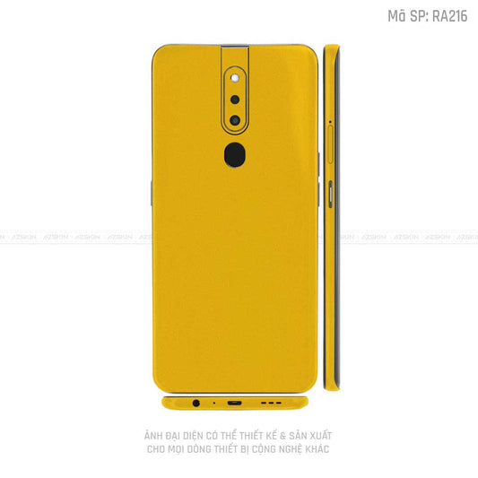 Miếng Dán Skin Điện Thoại OPPO F Series Màu Vàng Nhám | VN05