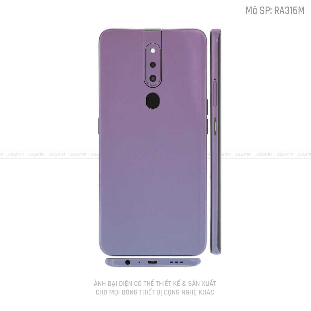 Miếng Dán Skin Điện Thoại OPPO F Series Màu Xanh Tím  | RA316M