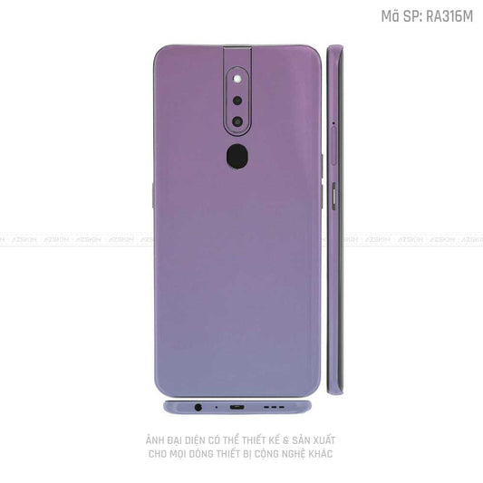 Miếng Dán Skin Điện Thoại OPPO F Series Màu Xanh Tím  | RA316M