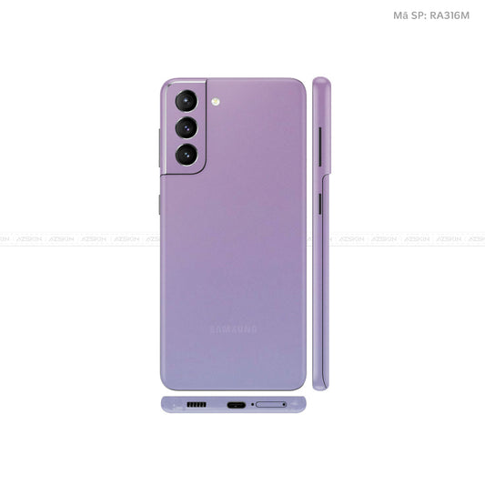 Dán Skin Galaxy S21 Series Chuyển Màu Tím | RA316