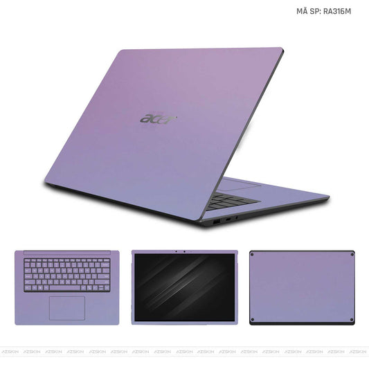 Dán Skin Laptop Acer Chuyển Màu Tím | RA316M