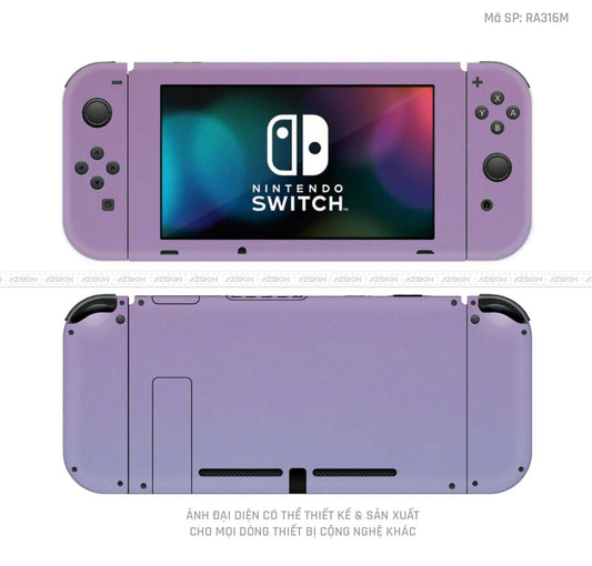 Dán Skin Máy Chơi Game Nintendo Switch Chuyển Màu Tím | RA316M