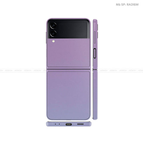 Dán Skin Galaxy Zflip4 Chuyển Màu Xanh Tím | RA316M