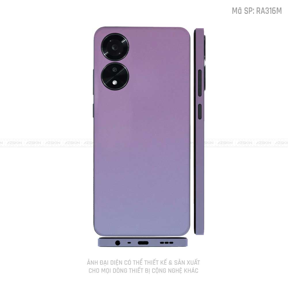 Miếng Dán Skin Điện Thoại OPPO A Series Chuyển Màu Xanh Tím | RA316