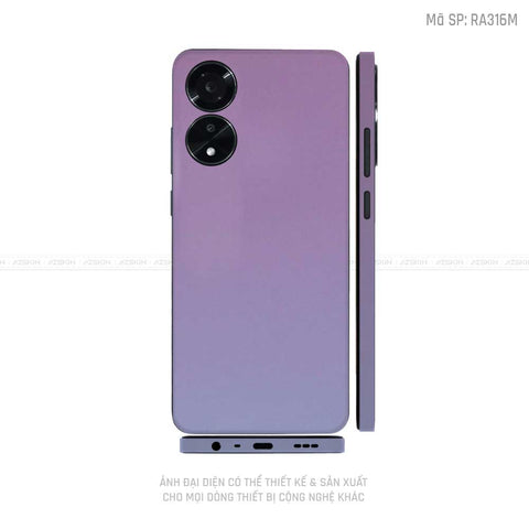 Miếng Dán Skin Điện Thoại OPPO A Series Chuyển Màu Xanh Tím | RA316