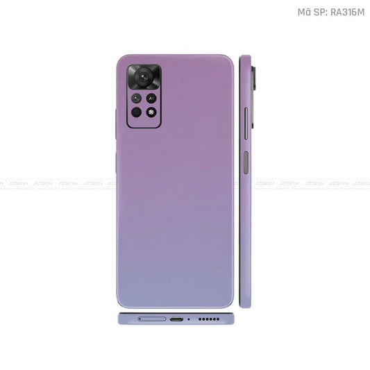 Dán Skin Xiaomi Redmi Note 11 Series Màu Chuyển Sắc Xanh Tím | RA316