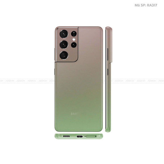 Dán Skin Galaxy S21 Series Chuyển Màu Xanh Lá | RA317