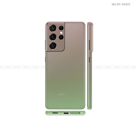Dán Skin Galaxy S21 Series Chuyển Màu Xanh Lá | RA317