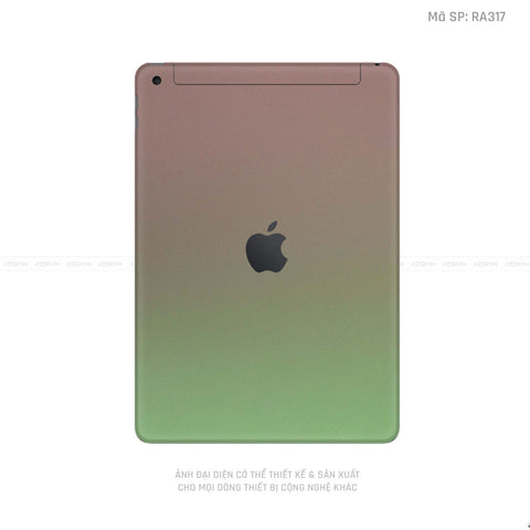 Dán Skin IPad Gen Màu Chuyền Màu Xanh Lá | RA317