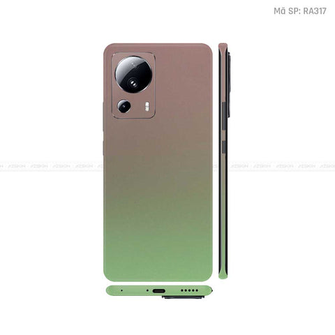 Dán Skin Xiaomi 13 Series Màu Chuyển Sắc Xanh Bơ | RA317