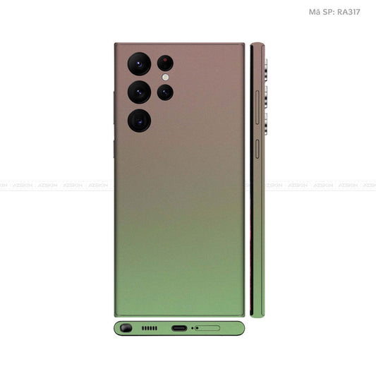 Dán Skin Galaxy S22 Series Chuyển Màu Xanh Lá | RA317