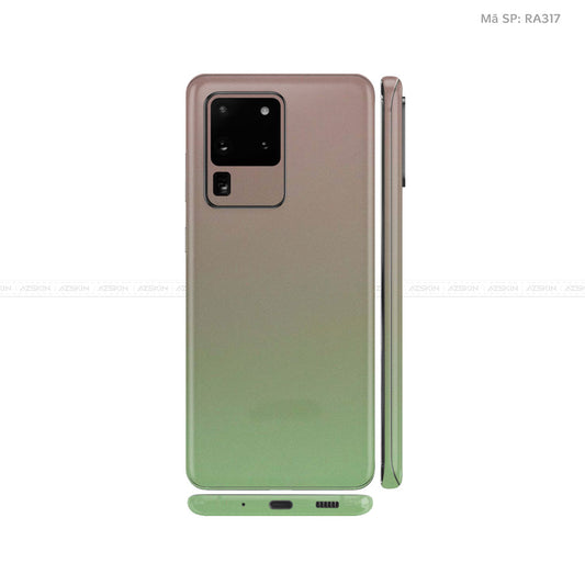 Dán Skin Galaxy S20 Series Chuyển Màu Xanh Lá | RA317
