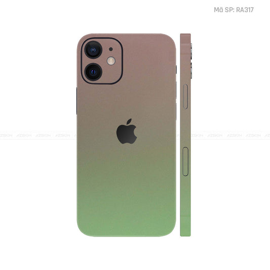 Dán Skin IPhone 12 Series Chuyển Màu Xanh Đỏ | RA317M