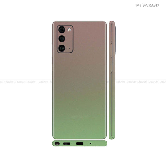Dán Skin Galaxy Note 20 Series Chuyển Màu Xanh Lá | RA988