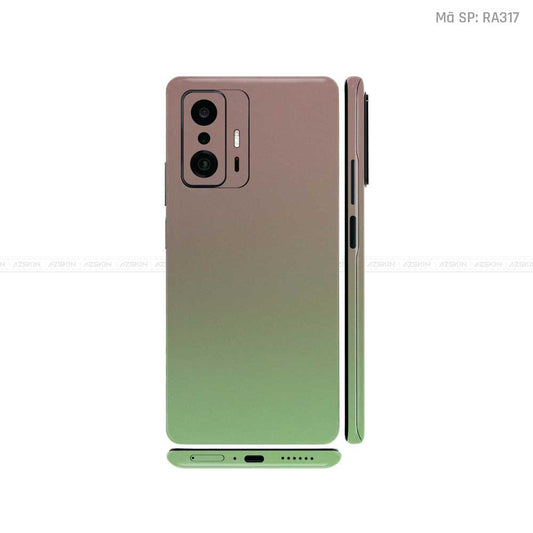 Dán Skin Xiaomi 11 Series Chuyển Màu Xanh Bơ | RA317