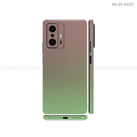 Dán Skin Xiaomi 11 Series Chuyển Màu Xanh Bơ | RA317
