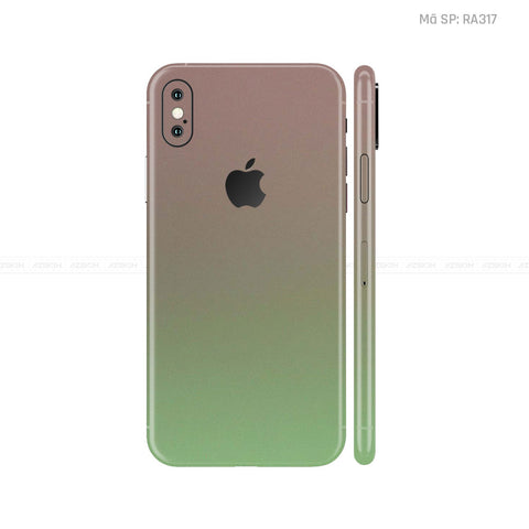 Dán Skin IPhone X Series Chuyển Màu Xanh Lá | RA317