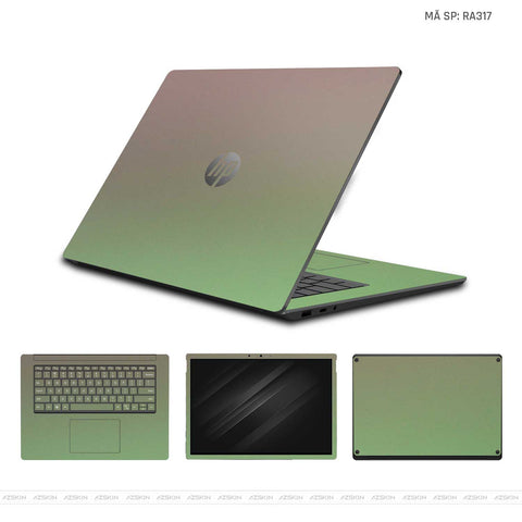 Dán Skin Laptop HP Chuyển Màu Xanh Lá | RA317